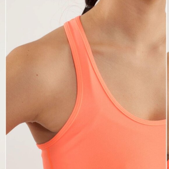Lululemon Cool Racerback Pop Orange reversible - Picture 4 of 10